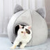 Pet Tent Cave Bed para gatos Cães pequenos Auto-aquecimento Cat Tent Bed Cat Hut Confortável Pet Sleeping Bed